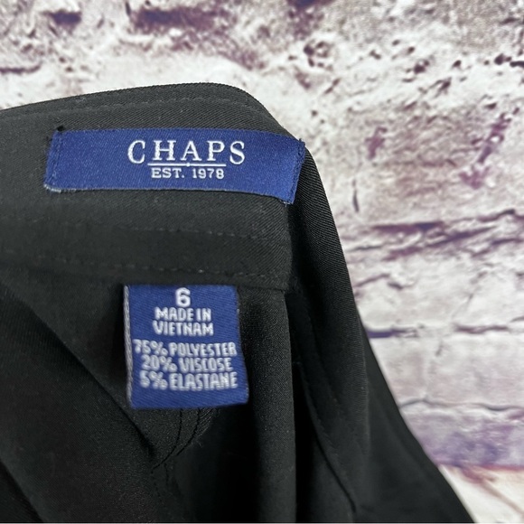 Chaps Black Trumpet Hem Skirt - Picture 7 of 8